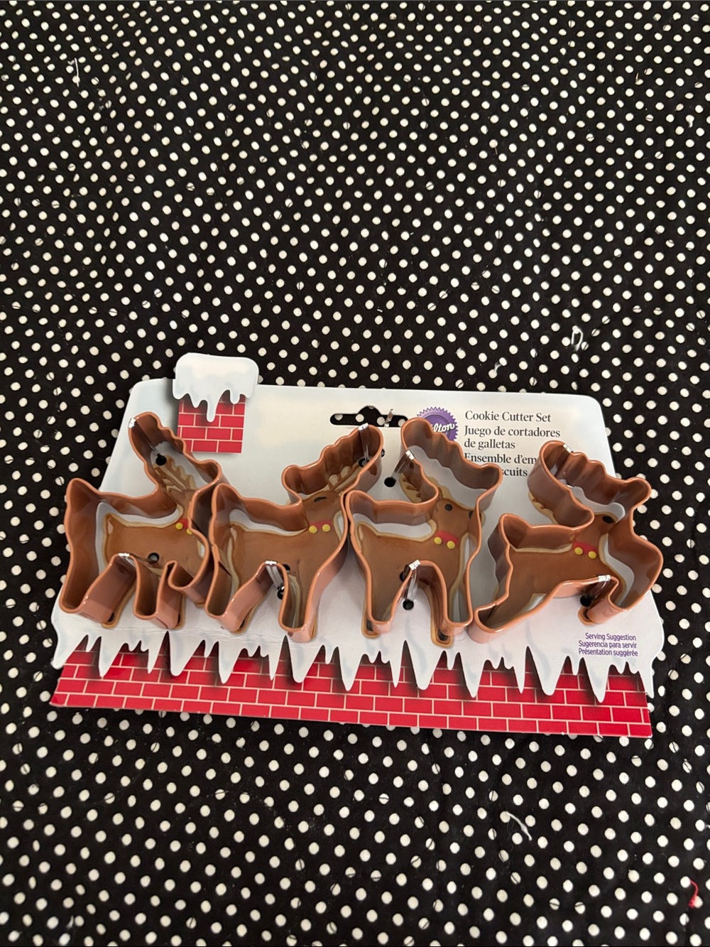 Wilton Brown Reindeer Cookie Cutter Set